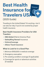 Best Health Insurance for Travelers in the USA (2025 Guide)